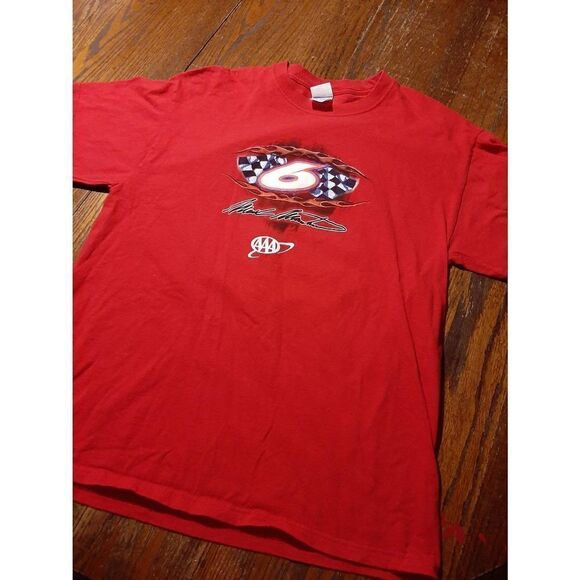 Large 2006 Mark Martin AAA Roush Racing Short Sleeve Crew Neck Cotton Tee TShirt - Picture 3 of 4